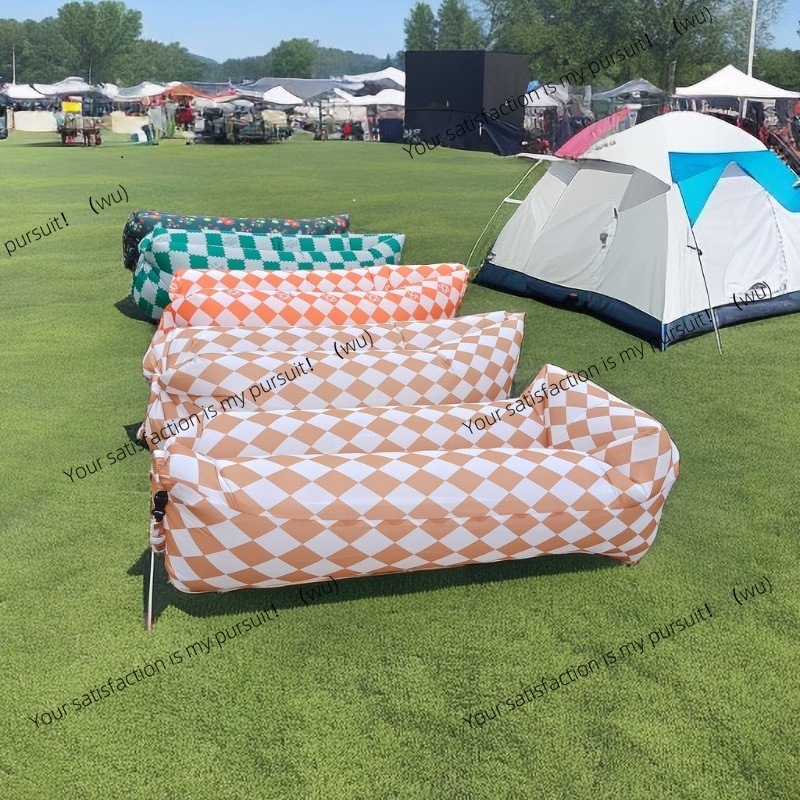 Bed Outdoor Camping - Sofá inflável portátil para exterior, reclinável,