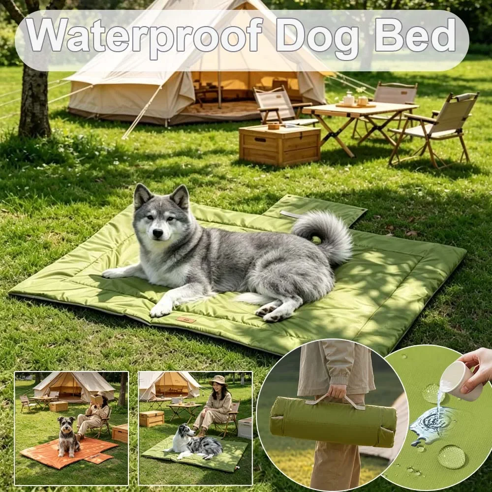 Outdoor Camping Dog Bed - 2026 Tapete Durável para Animais de