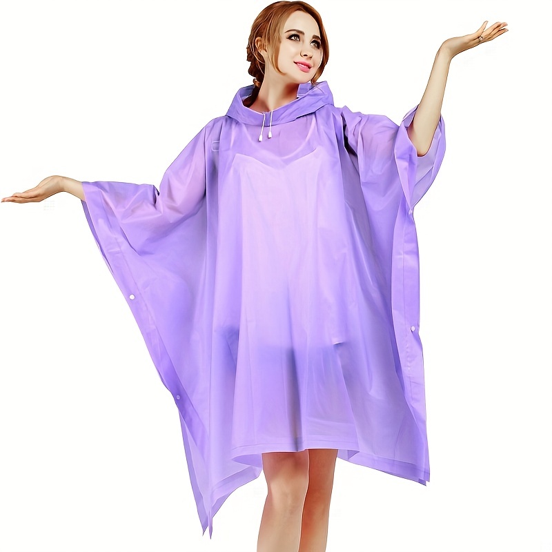 Ponchos de chuva para adultos  - Camping Rain Poncho avaliação e preço