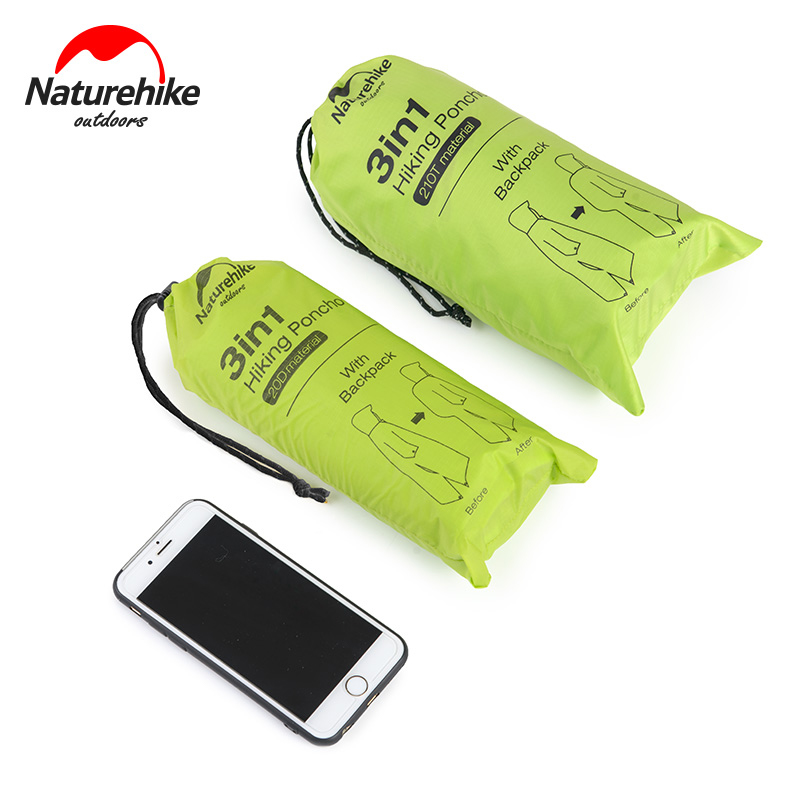 Naturehike jaqueta de chuva 3  - Camping Rain Poncho avaliação e preço
