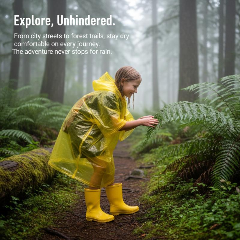 Capa de Chuva Descartável para - Camping Rain Poncho avaliação e preço