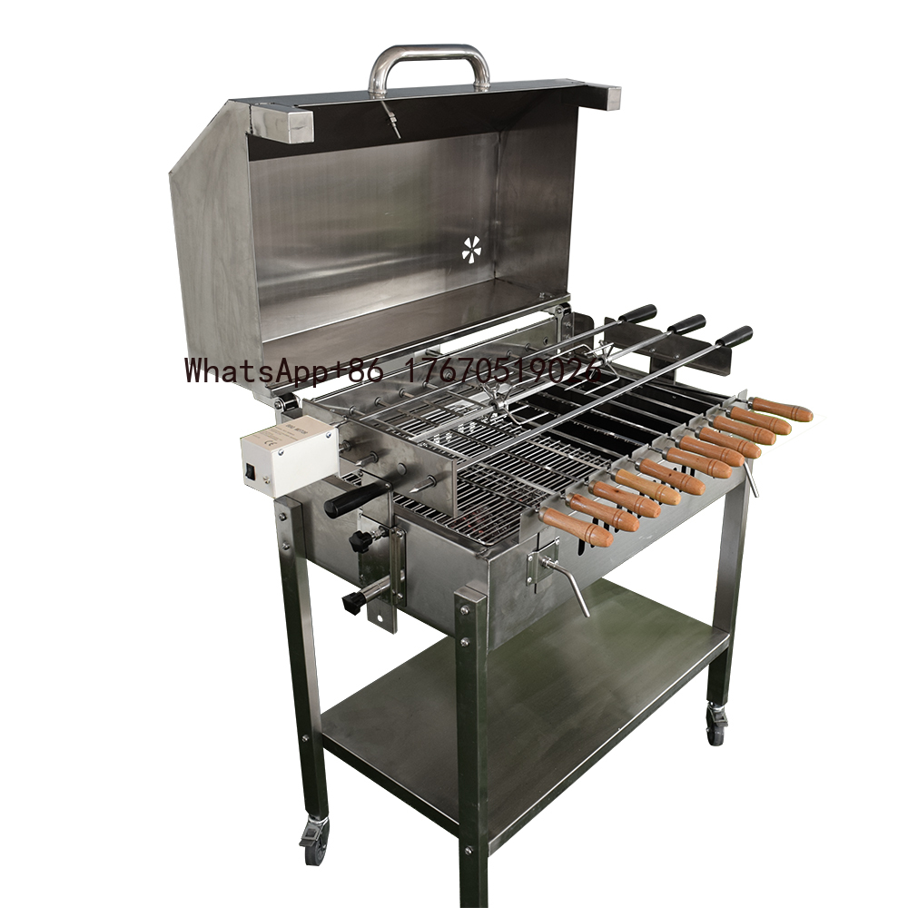 Churrasqueira Rotativa Moderna - Outdoor Camping Trolley avaliação e preço