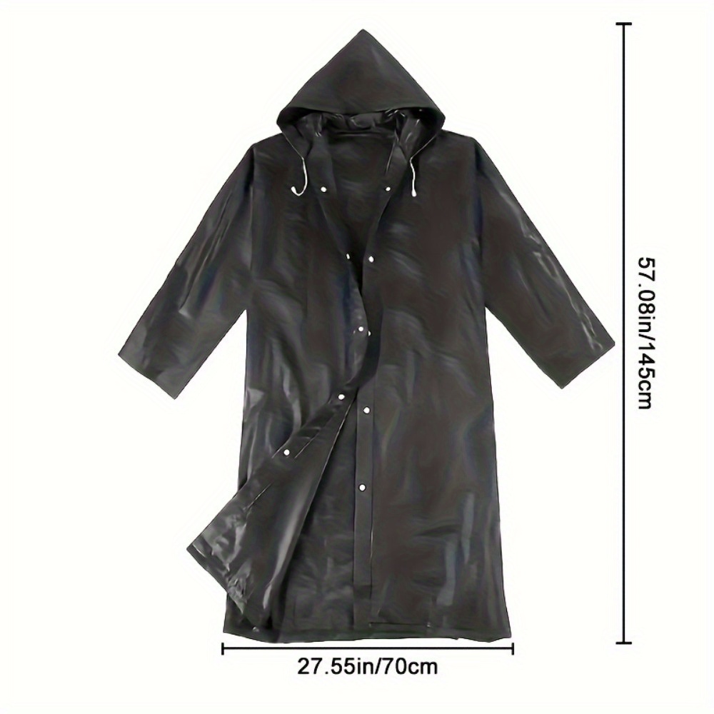 Poncho de chuva adulto unissex - Camping Rain Poncho avaliação e preço