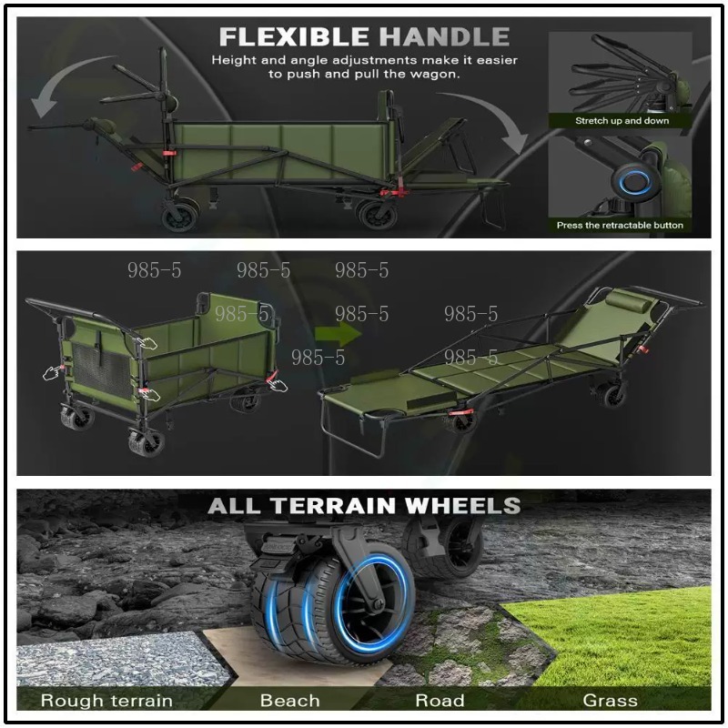 Carrinho Utilitário para Jardi - Outdoor Camping Trolley avaliação e preço