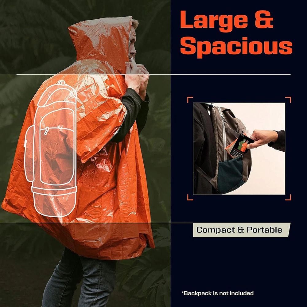 1 Peça Capa de Chuva para Viag - Camping Rain Poncho avaliação e preço